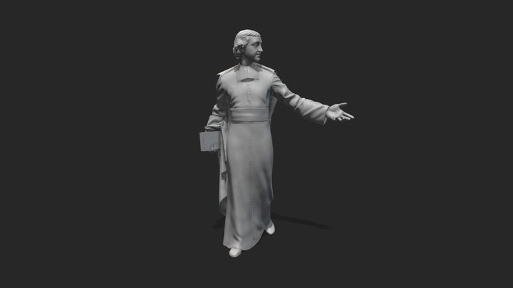 John Baptist de La Salle 3D Model