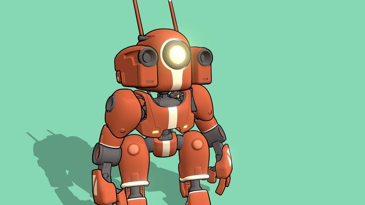 Lil Red - Mecha 3D Model