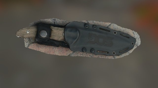 SOG tactical knife 3D Model