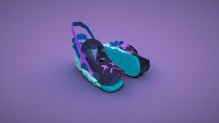 jinx shose - costume design (female) 3D Model