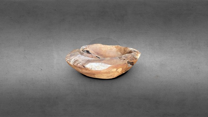 Wooden bowl 3D Model