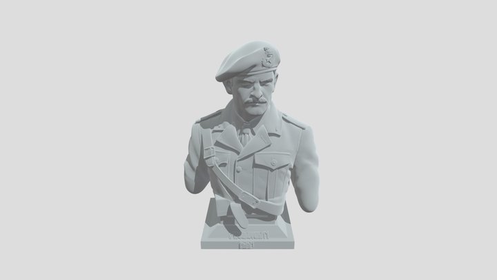 Portrait of a Military Officer 3D Model