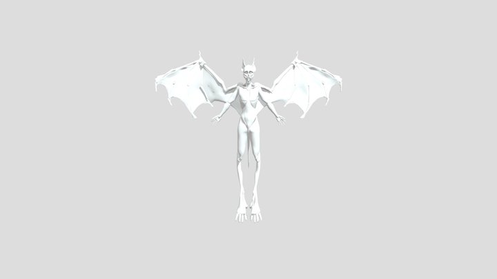 Blockout Bat Final 3D Model