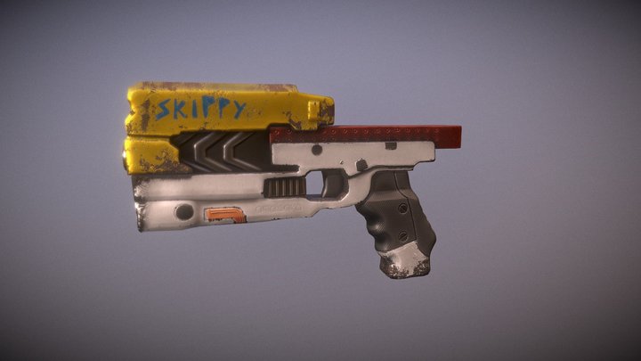 Skippy - Cyberpunk2077 weapon - fanart 3D Model