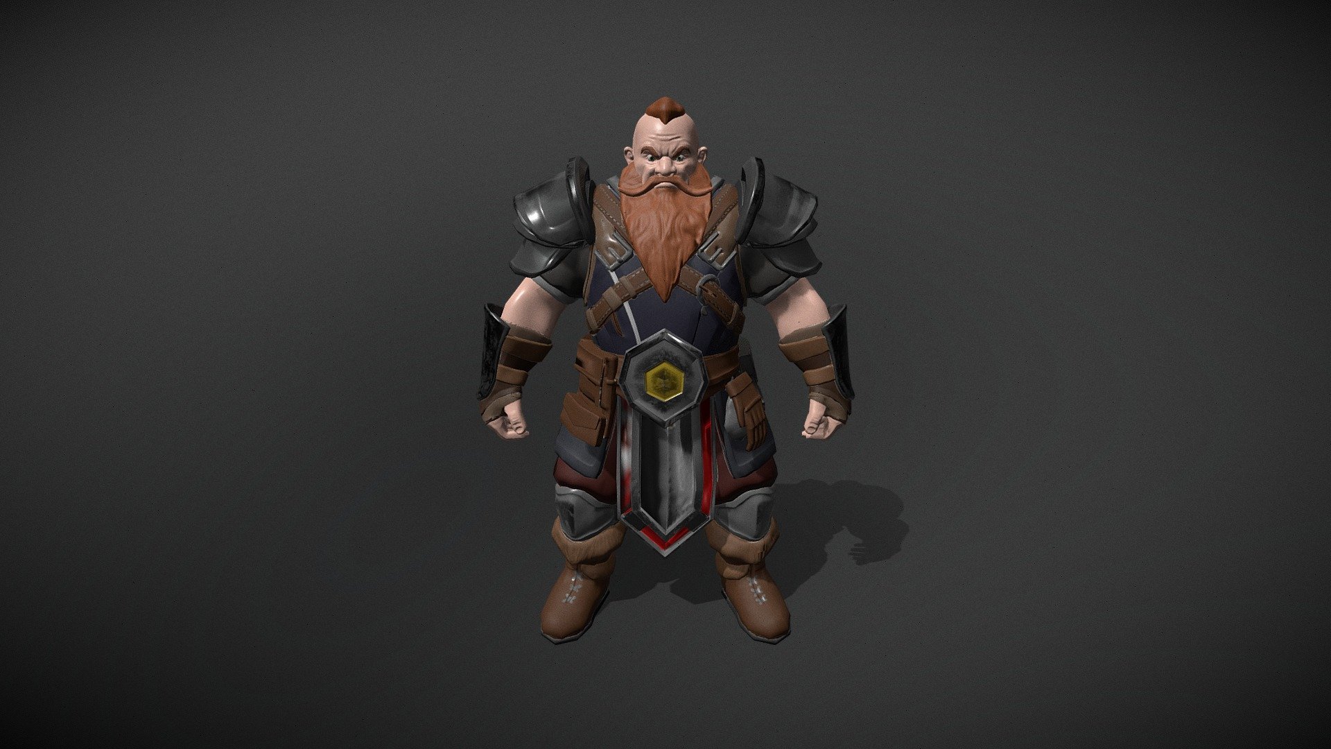 Mid-poly Dwarf - 3D model by dymokhod [980a0cb] - Sketchfab