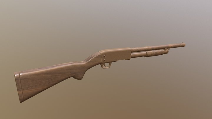 Ithaca Gun Model 3D Model