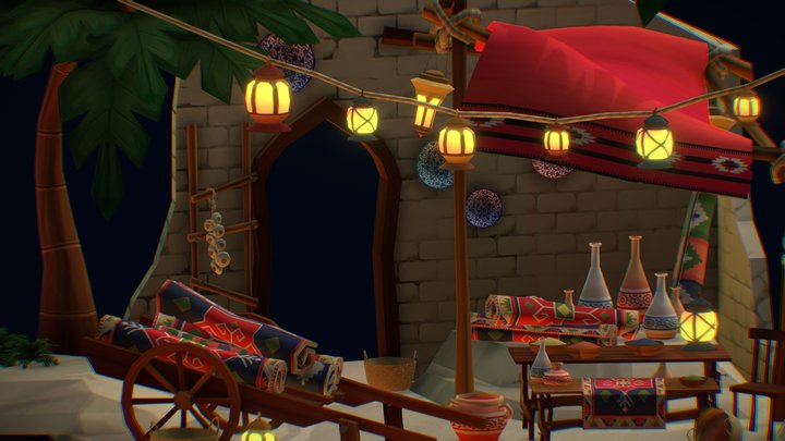 DAE Bazaar - Arabian Nights 3D Model