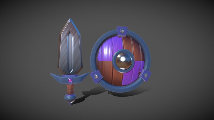 SwordShield 3D Model