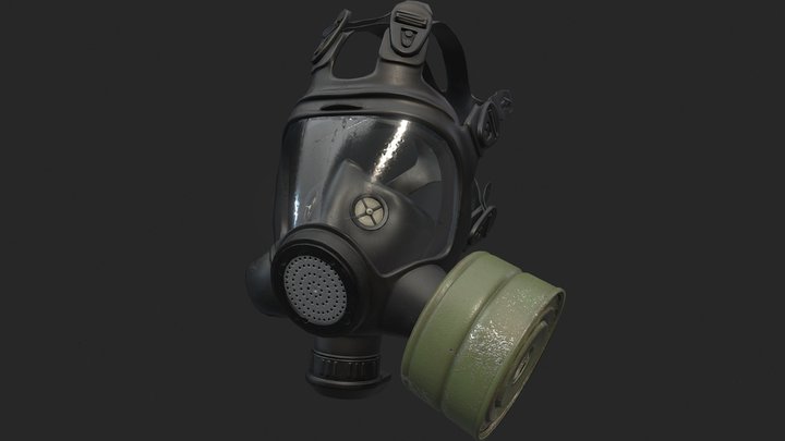 Gas Mask GP-21 3D Model