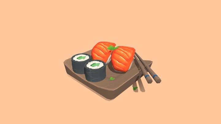 Sushi 3D Model