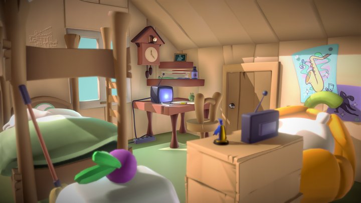 Jerry's Room 3D Model