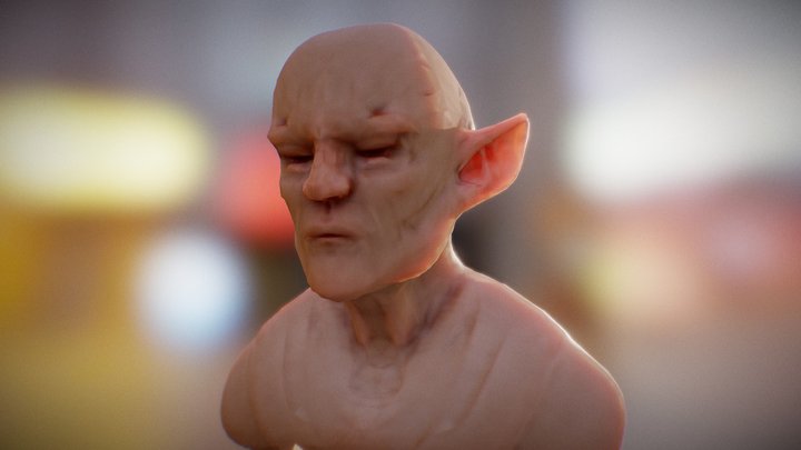 Elf Bust Test 3D Model