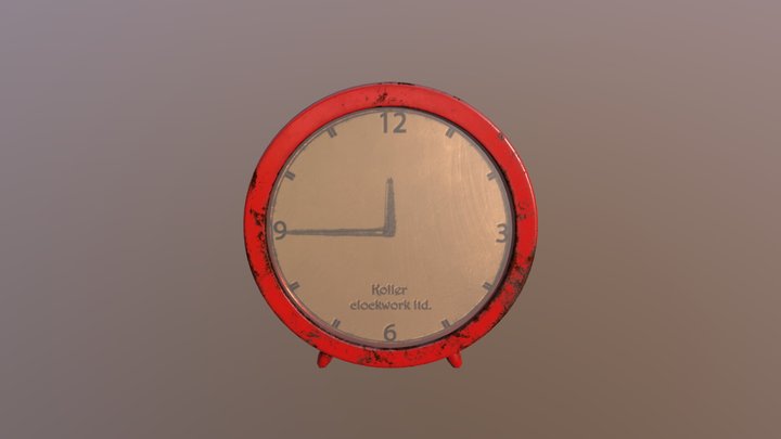 old alarm clock 3D Model