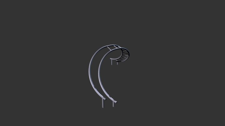 Banister Slide 3D Model
