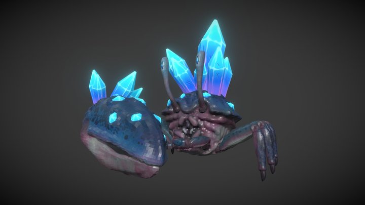 Crystal Crab 3D Model