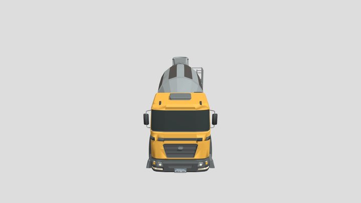 SM_Vehicle_Land_Truck_ConcreteMixer_01_A 3D Model
