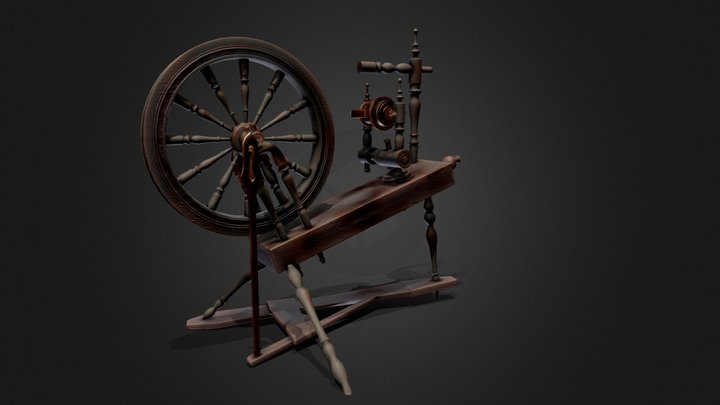 Spinning Wheel 3D Model