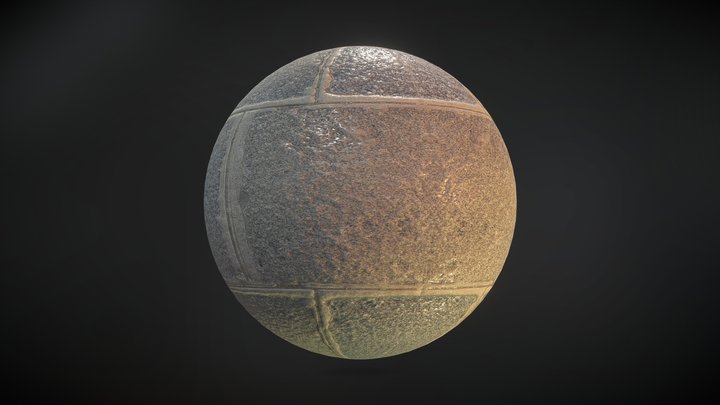 Parisian Paved Road 3D Model