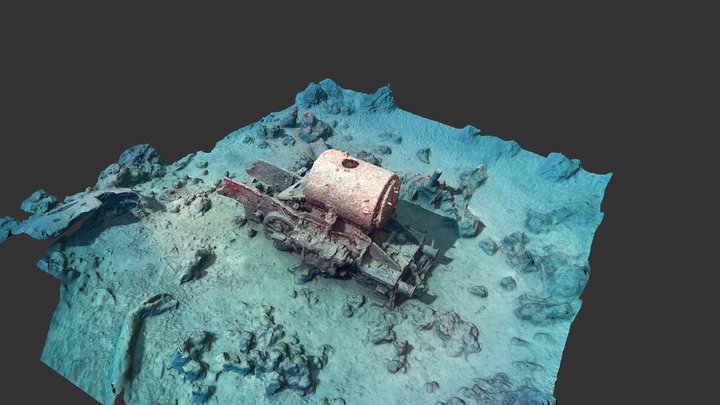 SS Thistlegorm - Port Locomotive 3D Model