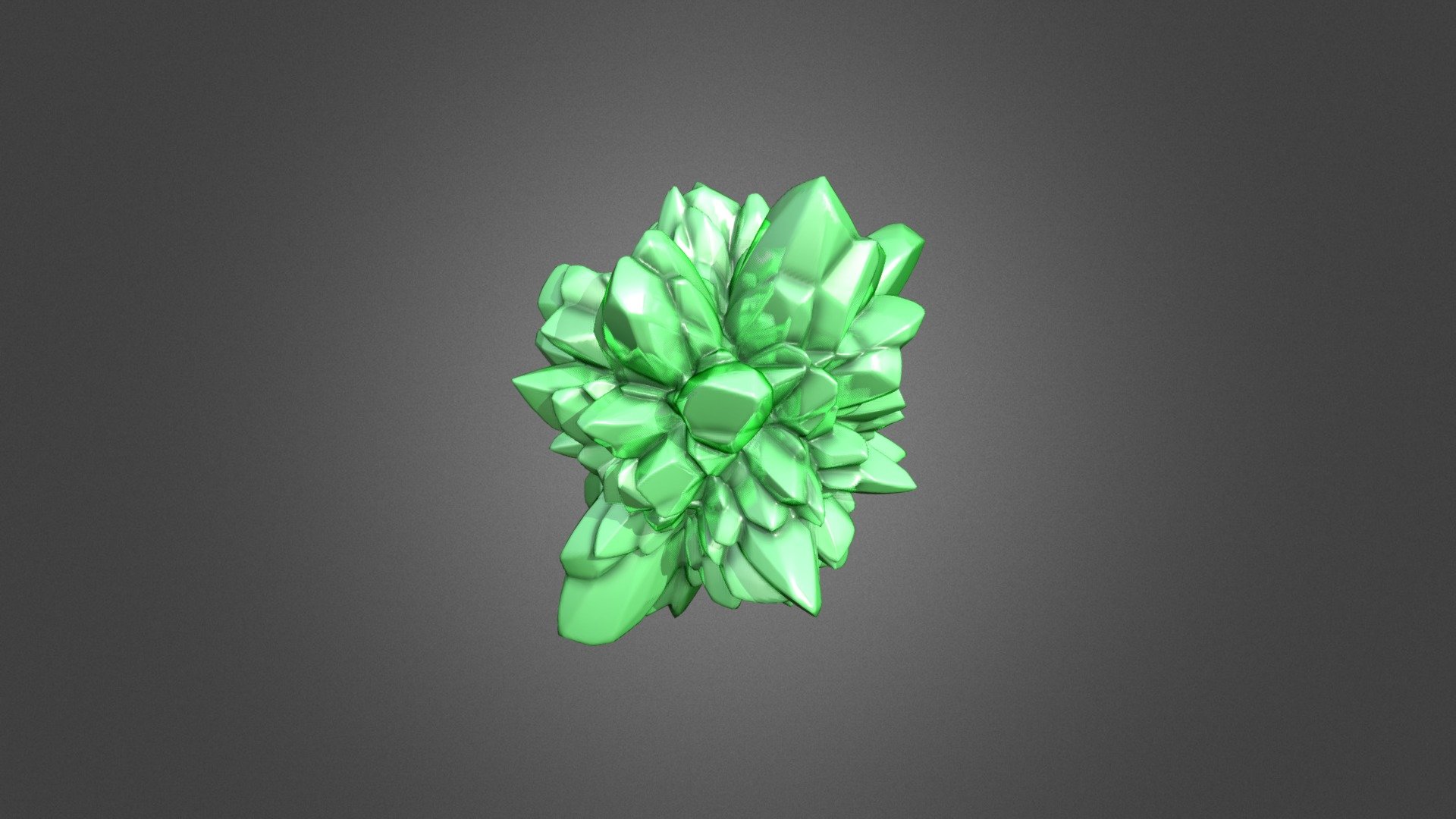 Vornoi displaced emerald