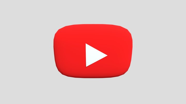 YouTube Icon 3D Model