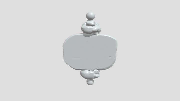 A small cartoonish character 3D Model