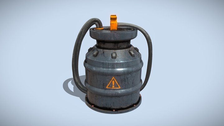 Modern gas tank 3D Model