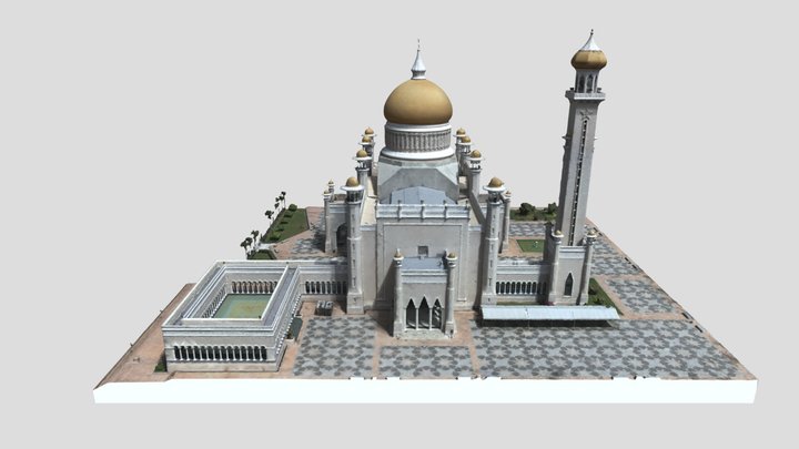 Masjid Omar Ali Saifuddien 3D Model