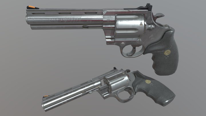 Colt Anaconda 44 Magnum 3D Model