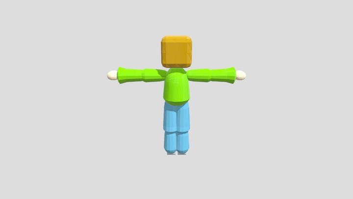 Rodioshka in dandys world style 3D Model