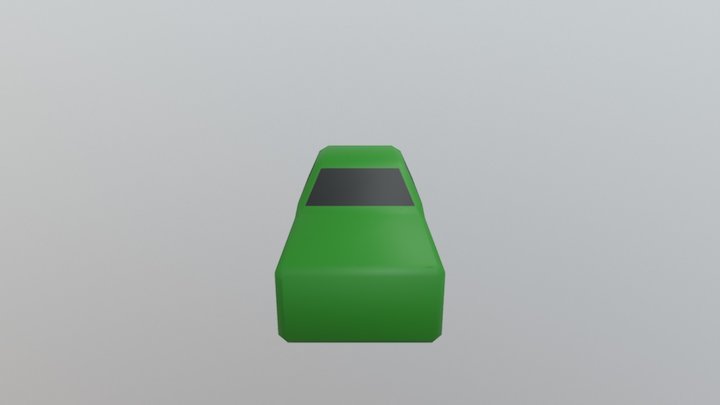 Green Car Blend 3D Model
