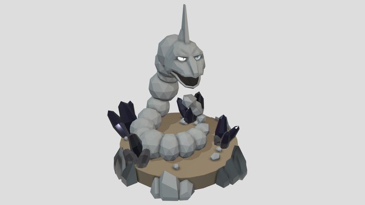 Onix Pokemon 4 Tall 3D Printed 