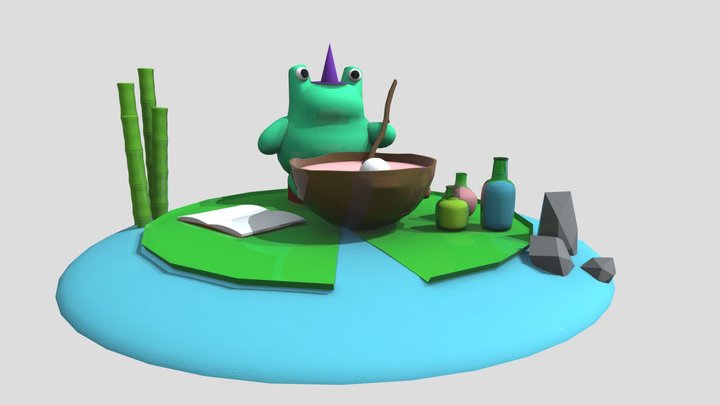 The Frog Witch 3D Model