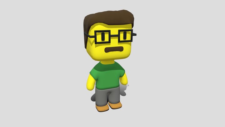 Ned Flanders Chibi 3D Model 3D Model