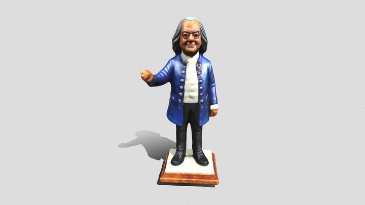 Benjamin Franklin Bobblehead 3D Model