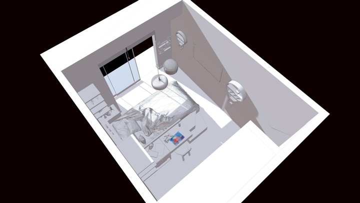 Kid's Bedroom (canvas) 3D Model