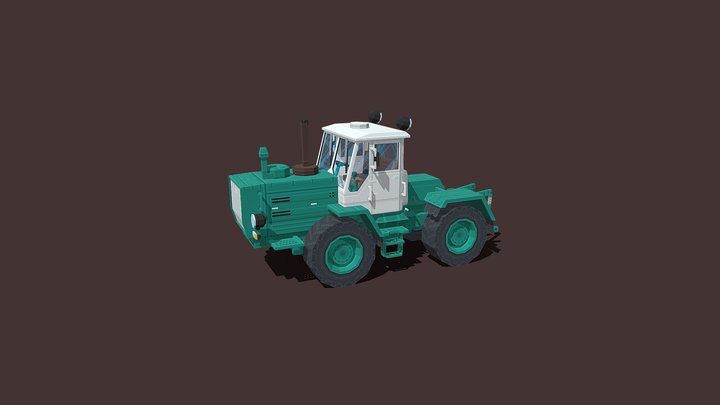Tractor T-150K 3D Model