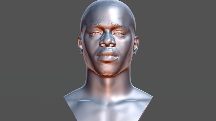 DaBaby bust for 3D printing 3D Model
