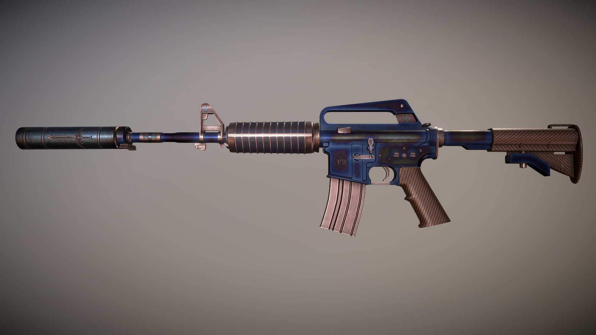 CS:GO M4A1 Medieval - 3D model by nitelite [98180d8] - Sketchfab