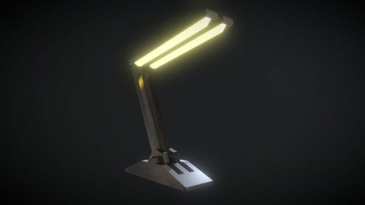 simple retro Desk Lamp 3D Model