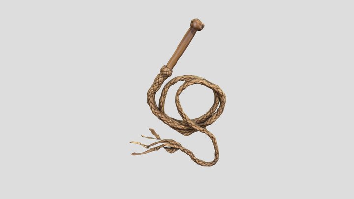 Leather Whip 3D Model