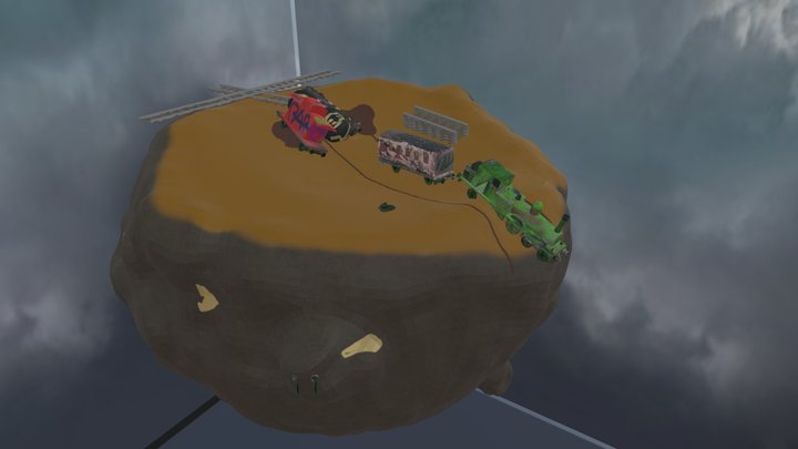 TRAIN DIORAMA 3D Model