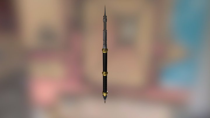 Textured Medieval Axe 3D Model