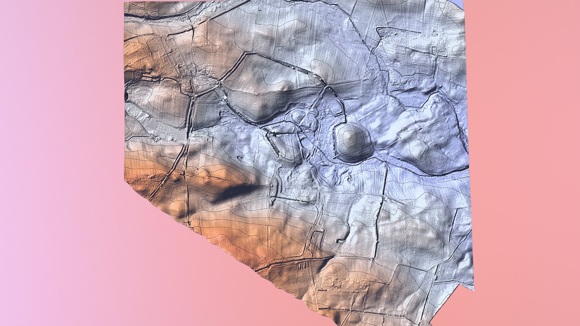 Stanwick Late Iron Age oppidum: planlauf/TERRAIN