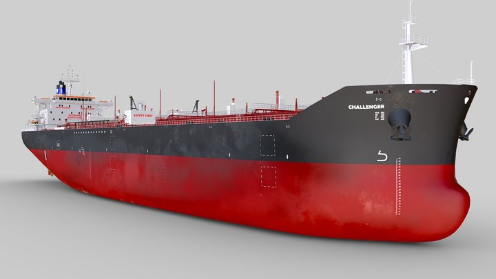 Oil Products Tanker 3D Model
