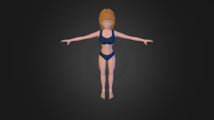 My Anime Female Character v1.3 3D Model