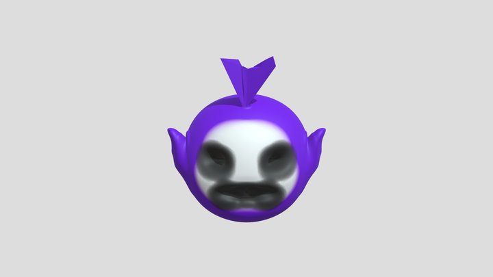 Tinky Winky Head Model 3D Model