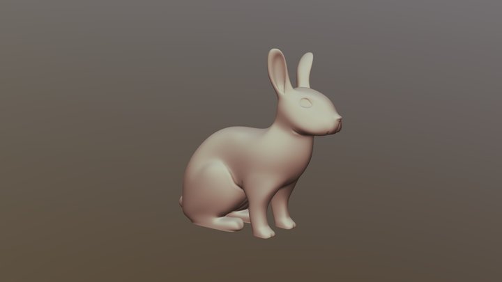 The Little Bunny 3D Model