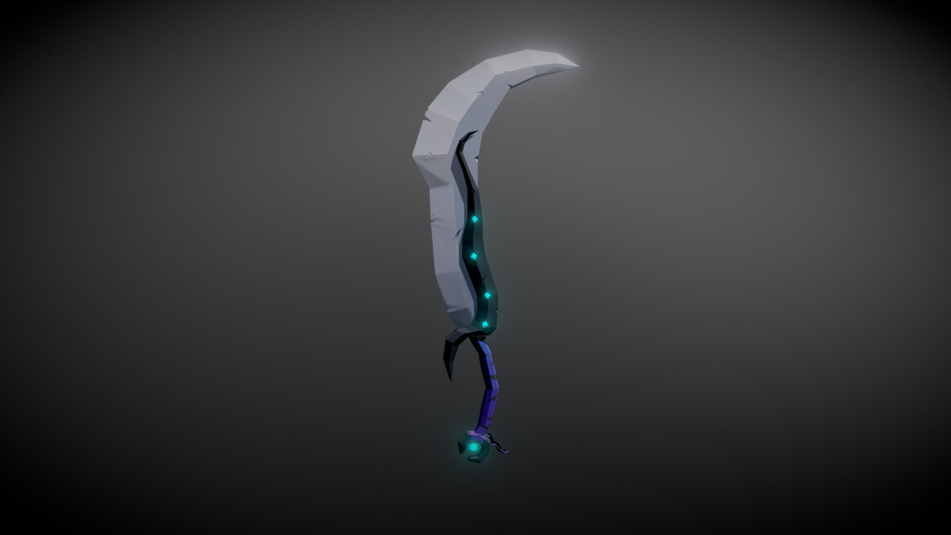 3D model Sword - This is a 3D model of the Sword. The 3D model is about a light bulb with a blue light.