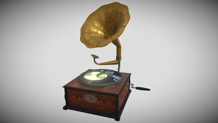 Gramophone_FBX 3D Model